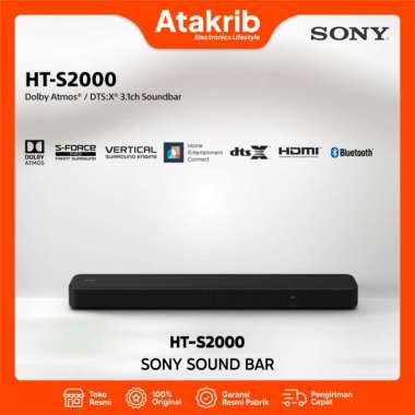 SONY SOUND BAR HT-S2000 HT S2000 3.1ch Soundbar DTS X Dolby Atmos