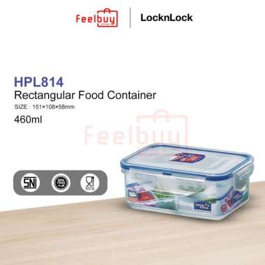 LOCK & LOCK Rectangular Food Container [460 mL] Transparent