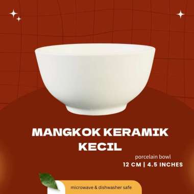 SOEBI ANTIQ - Mangkok Keramik Kecil | Mangkok Soto Kudus / Sekoteng | Mangkok Sup Putih
