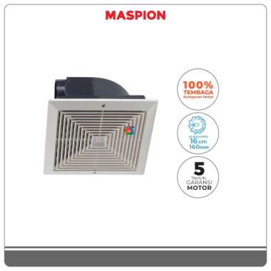 Kipas Angin Hisap Maspion Langit MV-16 Ex / Exhaust Fan Maspion MV16EX 6 Inch / MV 16EX [6 Inch]