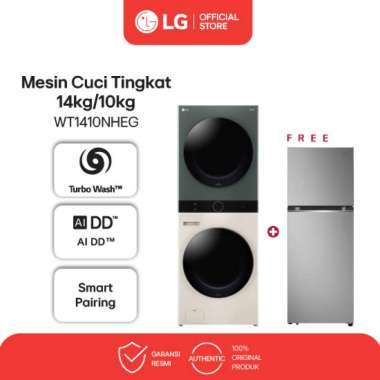 LG Mesin Cuci WashTower™ Washer & Dryer [14/10 Kg] WT1410NHEG