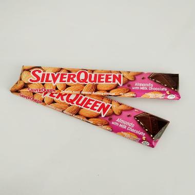 Eceran Coklat SILVERQUEEN 58 gram almond ukuran besar 58gr/55gr murah almond 58 gr