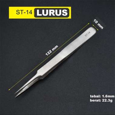 Pinset lurus bengkok tweezer HRC40 ST12 ST11 ST14 ST15 original cabut bulu walet perbaikan handphone