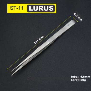 Pinset lurus bengkok tweezer HRC40 ST12 ST11 ST14 ST15 original cabut bulu walet perbaikan handphone