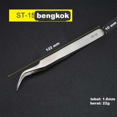 Pinset lurus bengkok tweezer HRC40 ST12 ST11 ST14 ST15 original cabut bulu walet perbaikan handphone