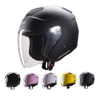Helm Dewasa Half Face MSR Kyushu Polos SNI L Hitam