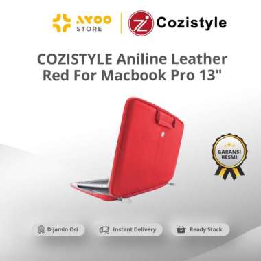 COZISTYLE Aniline Leather Red For Mac Pro 13" Retina 2017 CLNR71305