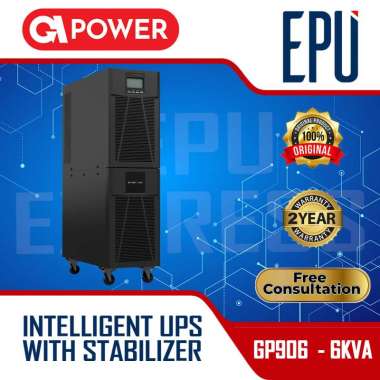 UPS GPOWER GP906 6kva 6000 watt + AVR Stabilizer UPS LCD Online 6000va