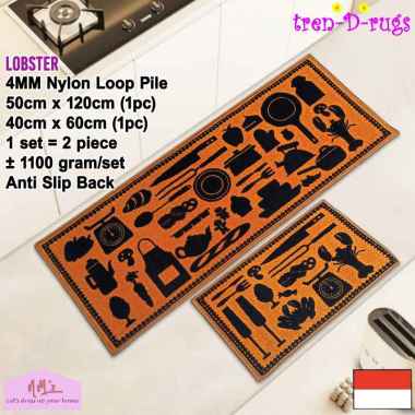 Tren-D-rugs Karpet keset kaki alas lantai ruang tamu dapur set panjang lorong runner koridor shower 