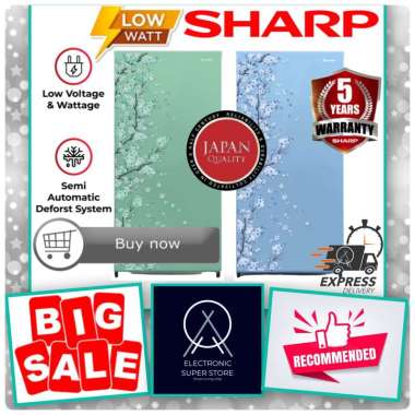 KULKAS SHARP SJ-N162D SJ162D SJ N162D 1 PINTU SUPER COOLING LEMARI ES 1 PINTU LOW WATT SHARP silver