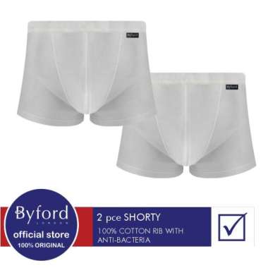 Byford Celana Dalam Pria Shorty 2 pcs / pack - WBYB16S2RC XXL