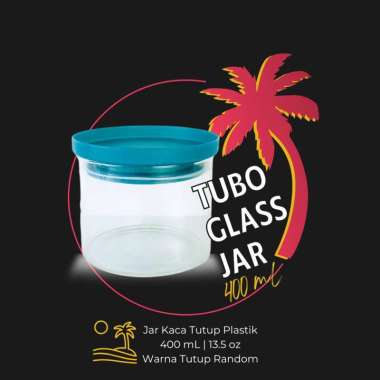 TUBO Glass Jar 450 mL | Toples Kaca Kedap Udara | Jar Kaca