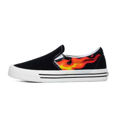 SABA Red Flame Slip On - Sepatu Lokal Sneakers Casual Pria Wanita 100% Original CST-SL4 38