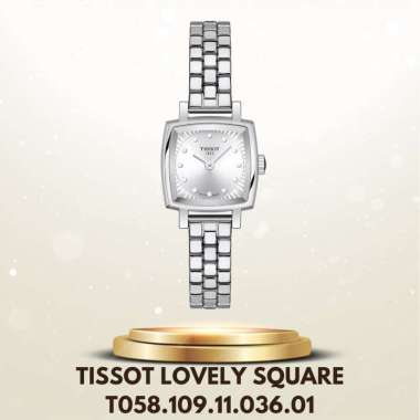 Tissot T058.109.11.036.01 Lovely Square - Jam Tangan Wanita Tissot Original