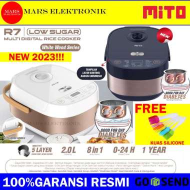 RICE COOKER MITO GLOW R7 - NEW 2023 - 2 LITER - LOW SUGAR RICE COOKER - DIGITAL RICE COOKER R7 - 5 L