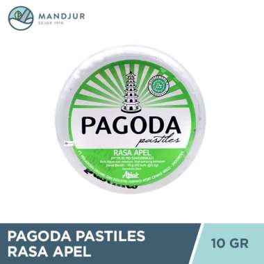 Pagoda Pastiles Rasa Apel 10 Gram - Permen Pelega Tenggorokan