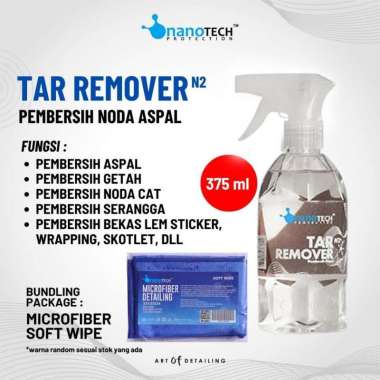 Penghilang Noda Aspal Body Kendaraan - Tar Remover + Microfiber