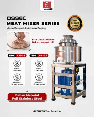 OSSEL Meatball Mixer Meat Mixer Mesin Pengaduk Adonan Bakso XH-18