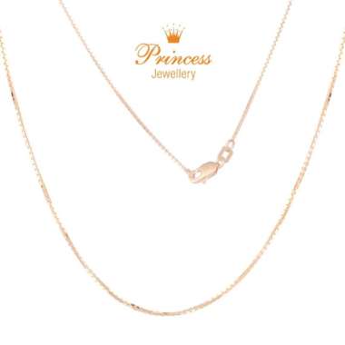 Kalung Emas Model Italy Santa Rose Gold PCH1321 Princess Jewellery 1,99 gram : 42 cm