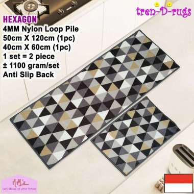Tren-D-rugs Karpet keset kaki modern sweden scandinavian dapur set lorong panjang runner koridor sho