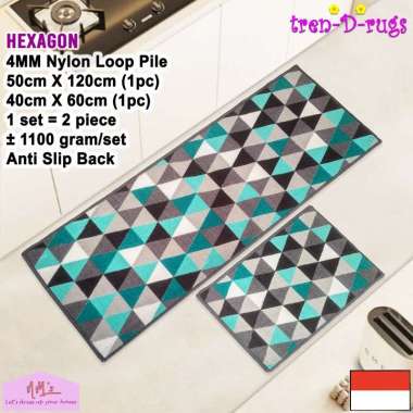 Tren-D-rugs Karpet keset kaki modern sweden scandinavian dapur set lorong panjang runner koridor sho