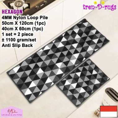 Tren-D-rugs Karpet keset kaki modern sweden scandinavian dapur set lorong panjang runner koridor sho