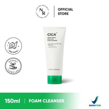 NATURE REPUBLIC Green Derma Mild Cica Foam Cleanser