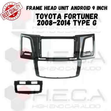 Frame 9 inch FORTUNER 2008-2014 Double Din Head Unit Android Mobil