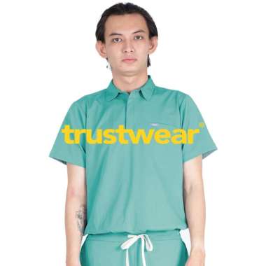 TRUSTWEAR - Julian Doctor's Scrub / Set Baju Celana Jaga OKA OK Dokter / Perawat Pendek II Small Sap