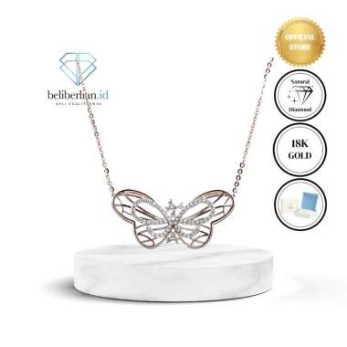 Papillon Diamond Necklace - Kalung Berlian Eropa Asli