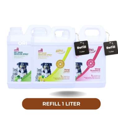 REFILL NOVAMOS Penghilang Bau Kotoran Binatang - Novamos Refill 1 Liter Apel