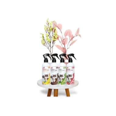 Novamos Penghilang Bau Kotoran 250 ml - Novamos Anti Kutu 100 ml - Novamos Parfum Hewan 100 ml Lemon