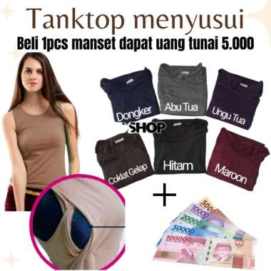 MD SHOP ANANNDA Tanktop menyusui Ungu Tua