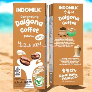 Indomilk 180ml Strawberry Chocolate Korean Pink Blossom Dalgona Goguma Flavor Susu UHT Siap Minum Va