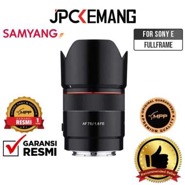 JPC KEMANG Samyang AF 75mm f1.8 for Sony E Mount Samyang 75mm f1.8 FE Lens GARANSI RESMI