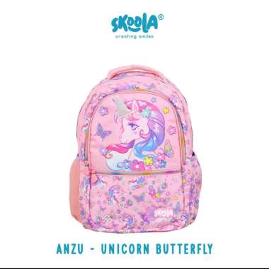 Skoola Tas Sekolah Anak Perempuan SD Ransel Unicorn Cat - Anzu UNICORN BUTTERFLY