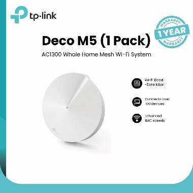 TP-LINK Deco M5 AC1300 Whole Home Mesh Wi-Fi System 1pcs