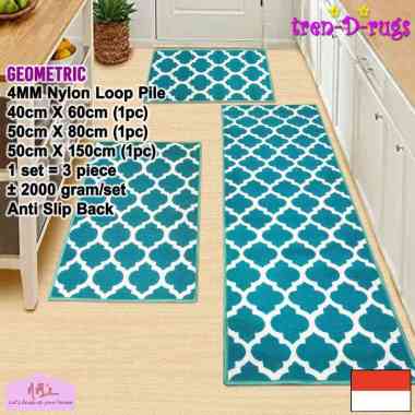 Tren-D-rugs Karpet keset kaki bulu alas lantai dapur set kamar mandi shower ruang tamu lorong panjan