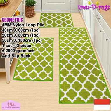 Tren-D-rugs Karpet keset kaki bulu alas lantai dapur set kamar mandi shower ruang tamu lorong panjan