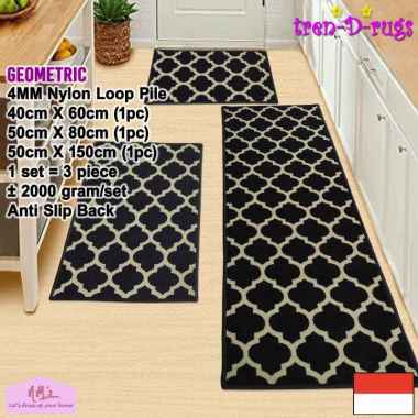 Tren-D-rugs Karpet keset kaki bulu alas lantai dapur set kamar mandi shower ruang tamu lorong panjan