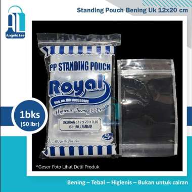 Standing Pouch 12x20 / Plastik Klip Ziplock Kemasan Berdiri Bening