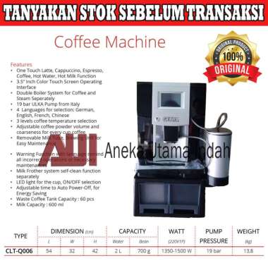 Getra QLT-Q006 Mesin Kopi Espresso / Espresso Coffee Machine