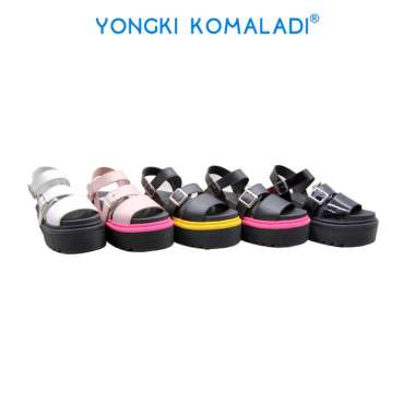 [ ORIGINAL ] YONGKI KOMALADI JENNA SANDAL SLINGBACK OL-AR47707-23 LADIES 40 Hitam-Fushia