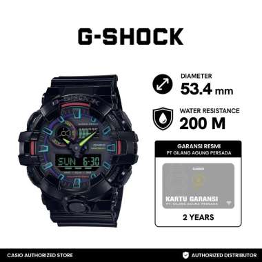 jam tangan pria casio G-SHOCK GA-700RGB-1ADR