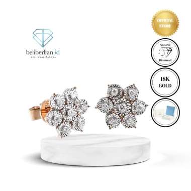 Snow Diamond Earring Anting Berlian Eropa Asli