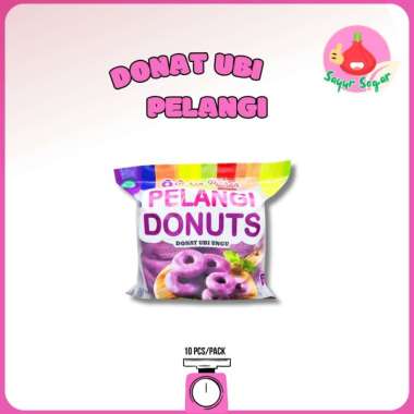 Sayur Segar - Pelangi Donat Ubi Ungu/Sweet Potato Donuts 10 pcs/pack