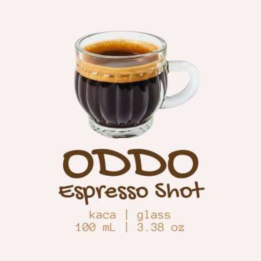 ODDO Espresso Shot Glass | Gelas Kopi Espresso | Mug Kopi Kaca Mini