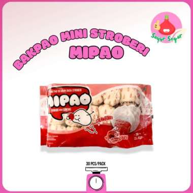 Sayur Segar - Bakpao Mini Strawberry Mipao 30 pcs/pack
