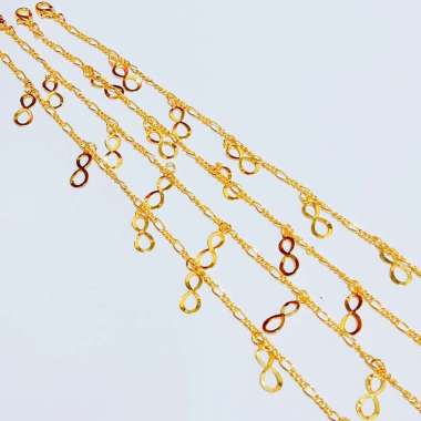 GKD09 Grosir Gelang Kaki Rantai Gold Lapis Emas Gelang Kaki Juntai