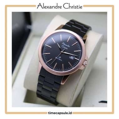 Jam Tangan Pria ALEXANDRE CHRISTIE Original AC 1008 MD Garansi Resmi 1 Tahun BLACK ROSEGOLD